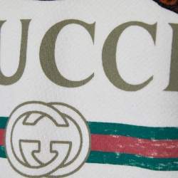 Gucci Cream Leopard Applique Cotton Knit Sweatshirt S