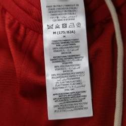 Gucci X adidas Red GG Monogram Knit Bermuda Shorts M