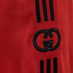 Gucci X adidas Red GG Monogram Knit Bermuda Shorts M