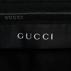 Gucci Grey Striped Wool Tailored Trousers L