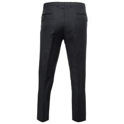 Pre Owned Gucci Black Wool Crepe Trousers L