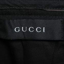 Gucci Black Wool Crepe Trousers L
