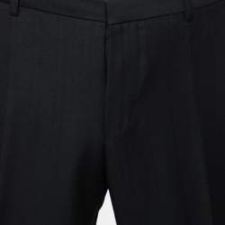 Gucci Black Wool Crepe Trousers L