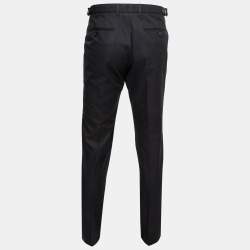 Gucci Navy Blue Cotton Skinny Fit Trousers XL