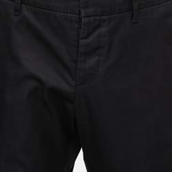 Gucci Navy Blue Cotton Skinny Fit Trousers XL