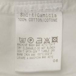 مملوكة مسبقًا Gucci White Cotton French Cuff Shirt M