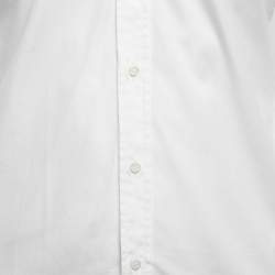 مملوكة مسبقًا Gucci White Cotton French Cuff Shirt M