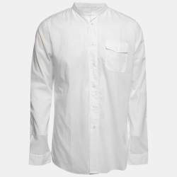 Gucci White Cotton Button Front Duke Shirt L