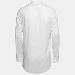 Gucci White Cotton Button Front Duke Shirt L