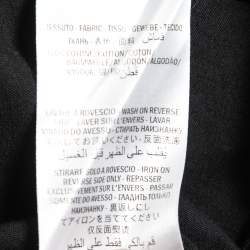 Pre Owned Gucci Black Cotton Blade Logo Print T-Shirt S