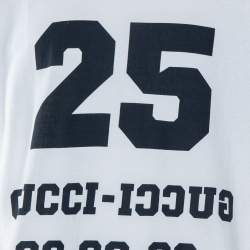 Gucci White Alphabet & Blind For Love Printed Cotton T-Shirt XXL