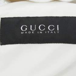 Gucci White Synthetic Zip-Up Jacket XL