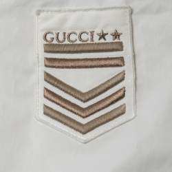 Gucci White Synthetic Zip-Up Jacket XL