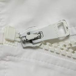 Gucci White Synthetic Zip-Up Jacket XL
