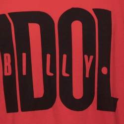Gucci Red Billy Idol Print Cotton Oversized T-Shirt 3XL