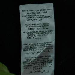 Gucci Black Cotton Tennis Logo Embroidered Oversized Hoodie XXL