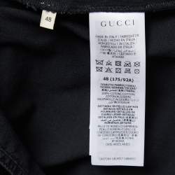 Gucci Black Denim Horsebit Detail Shirt M