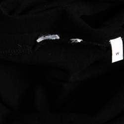 Gucci Black Vintage Logo Print Cotton Distressed Detail T-Shirt M