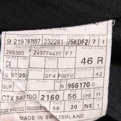 Pre Owned Gucci Navy Blue Striped Linen Blend Tailored Trousers S