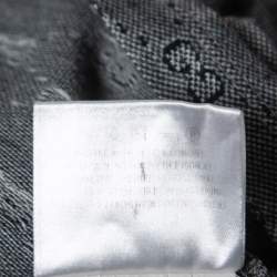 Gucci Navy Blue Guccissima Pattern Cotton Polo T-Shirt M