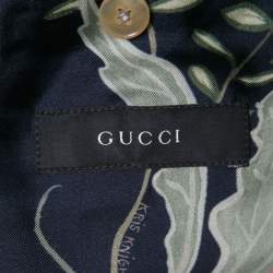 Gucci Grey Curduroy Double Buttoned Blazer S