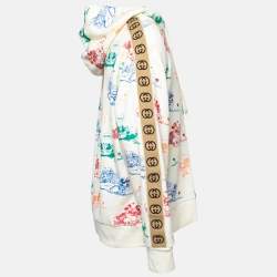 Gucci X Disney Cream Mickey Mouse Print Cotton Knit Hoodie XL