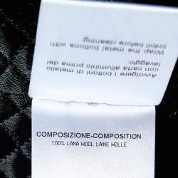 Gucci Black Wool Double Breasted Jacket S