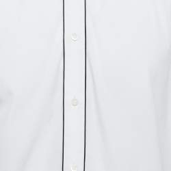Gucci White Cotton Button Front Shirt 2XL