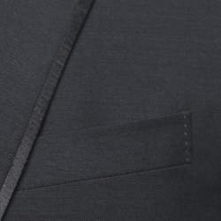 Gucci Black Wool Blazer Pant Suit M