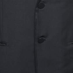 Gucci Black Wool Blazer Pant Suit M