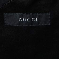 Gucci Black Wool Blazer Pant Suit M