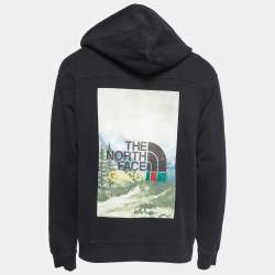 Gucci X North Face Black Printed Cotton Hoodie S