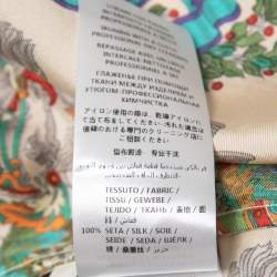 Gucci Multicolor Warrior Print Silk Button Front Half Sleeve Bowling Shirt M