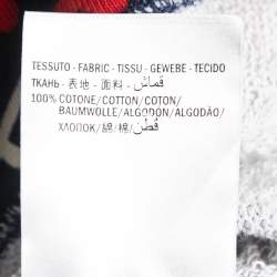 Pre Owned Gucci Navy Blue Ghost Print Cotton Crew Neck Sweatshirt XL