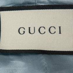 Gucci Beige Floral Snake Printed Linen Vest 3XL