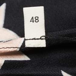 Gucci Black Star Printed Silk Short Sleeve Shirt M