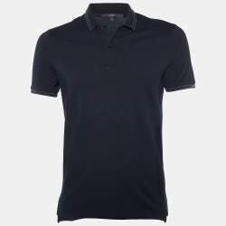 Gucci Black Cotton Pique Polo T-Shirt M