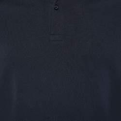 Gucci Black Cotton Pique Polo T-Shirt M