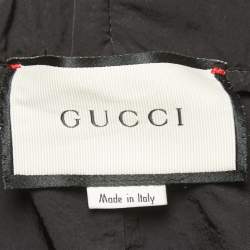 Gucci Black Synthetic Web Intarsia Track Pants S