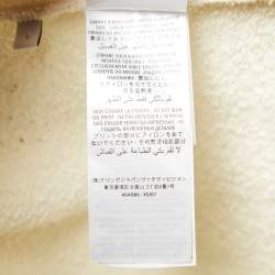 Pre Owned Gucci Cream Logo Print Cotton Hoodie L