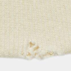 Pre Owned Gucci Cream Logo Print Cotton Hoodie L