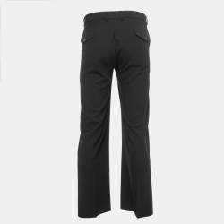 Gucci Black Wool Buttoned Trousers XL