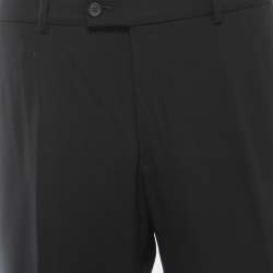 Gucci Black Wool Buttoned Trousers XL