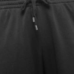 Gucci Black Knit Logo Web Stripe Detail Track Pants L 