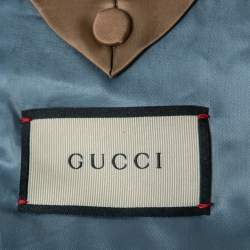 Gucci Grey Hearts Bee Patterned Classic Check Tailored Suit M