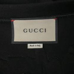 Gucci Black Snoopy Print Cotton Crew Neck Sweatshirt M