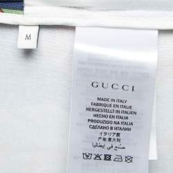 Gucci Multicolor Print Knit Zip Front Sweatshirt M