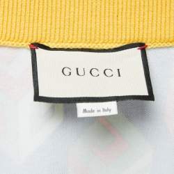 Gucci Multicolor Print Knit Zip Front Sweatshirt M