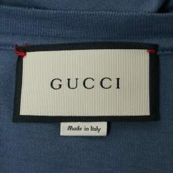 Gucci Blue Octopus Printed Cotton T-Shirt XS