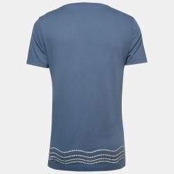 Gucci Blue Octopus Printed Cotton T-Shirt XS